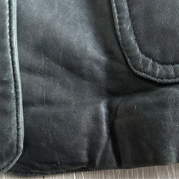 Wilsons Leather Premium Black Genuine Leather Button-Front Jacket | Size M - Picture 7 of 7